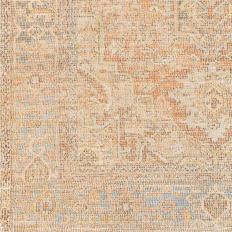 Jones Handmade Orange/Blue/Gray Rug Joss & Main